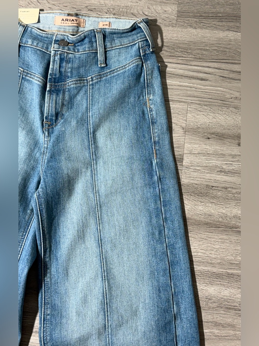 Ariat Real Denim 27R Ultra High Rise Wide Leg Jeans Women’s Light Wash NWT - Picture 4 of 16